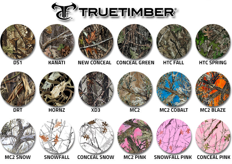 True Timber Camouflage swatches