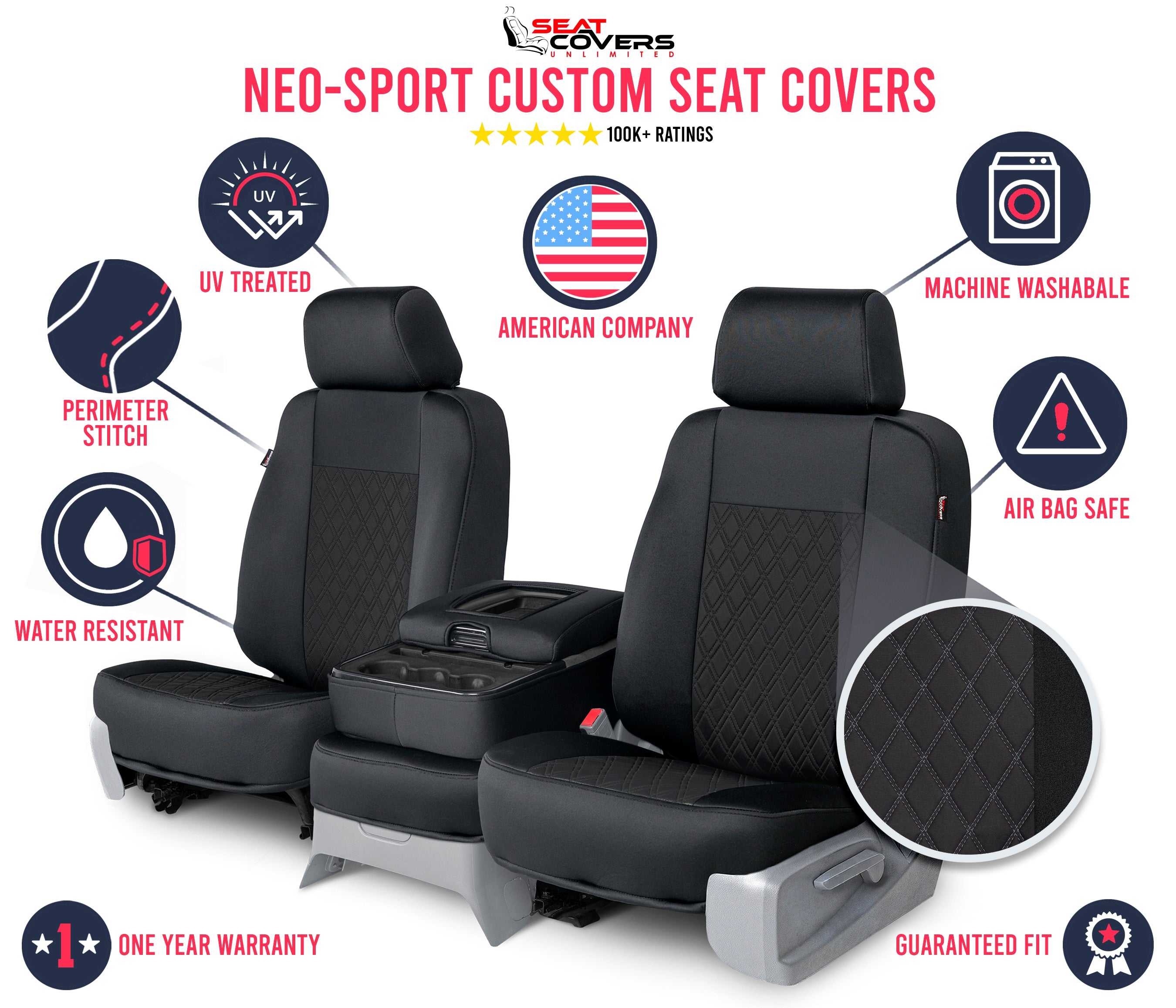 Neo-Sport - Quilted Custom Seat Covers