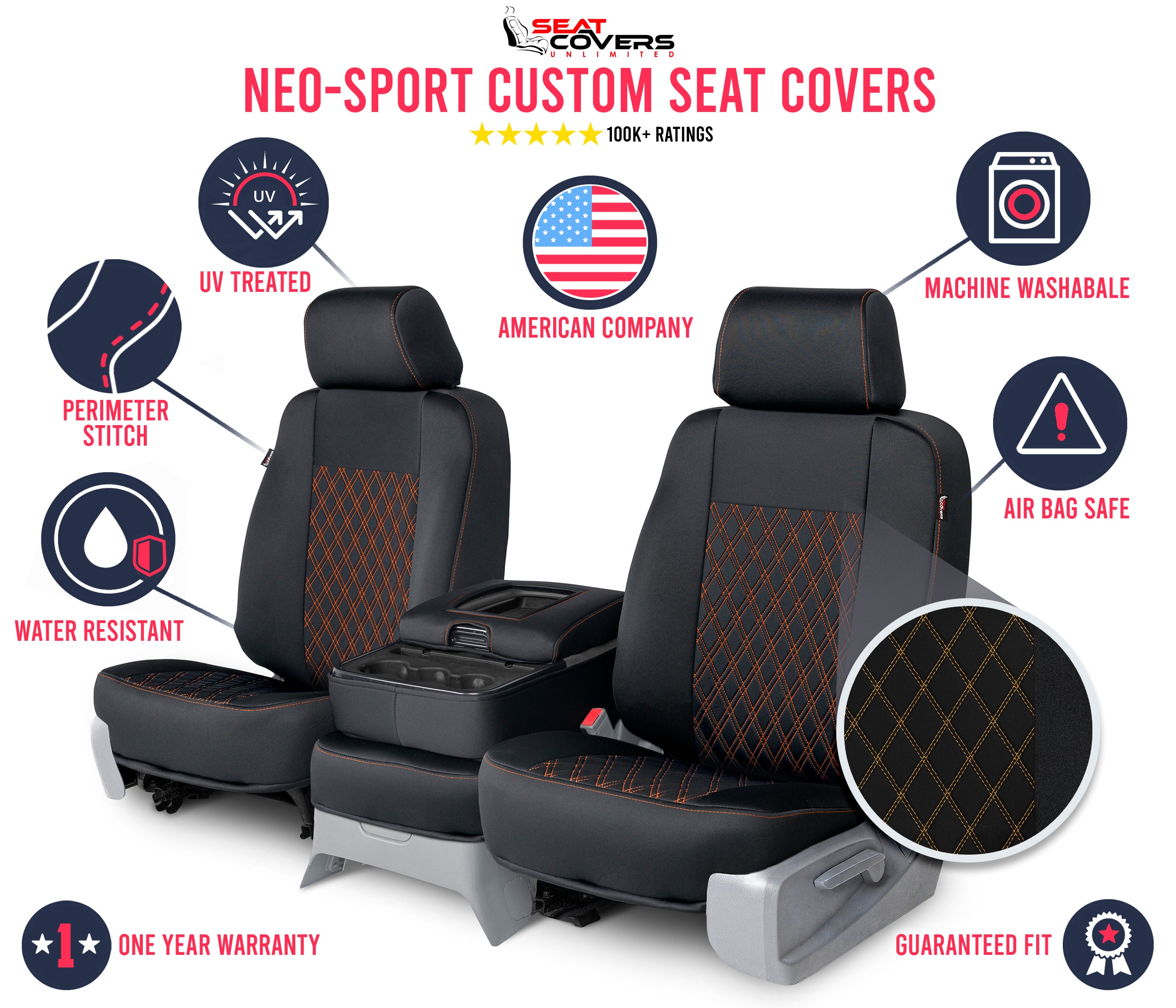 Neo-Sport - Quilted Custom Seat Covers