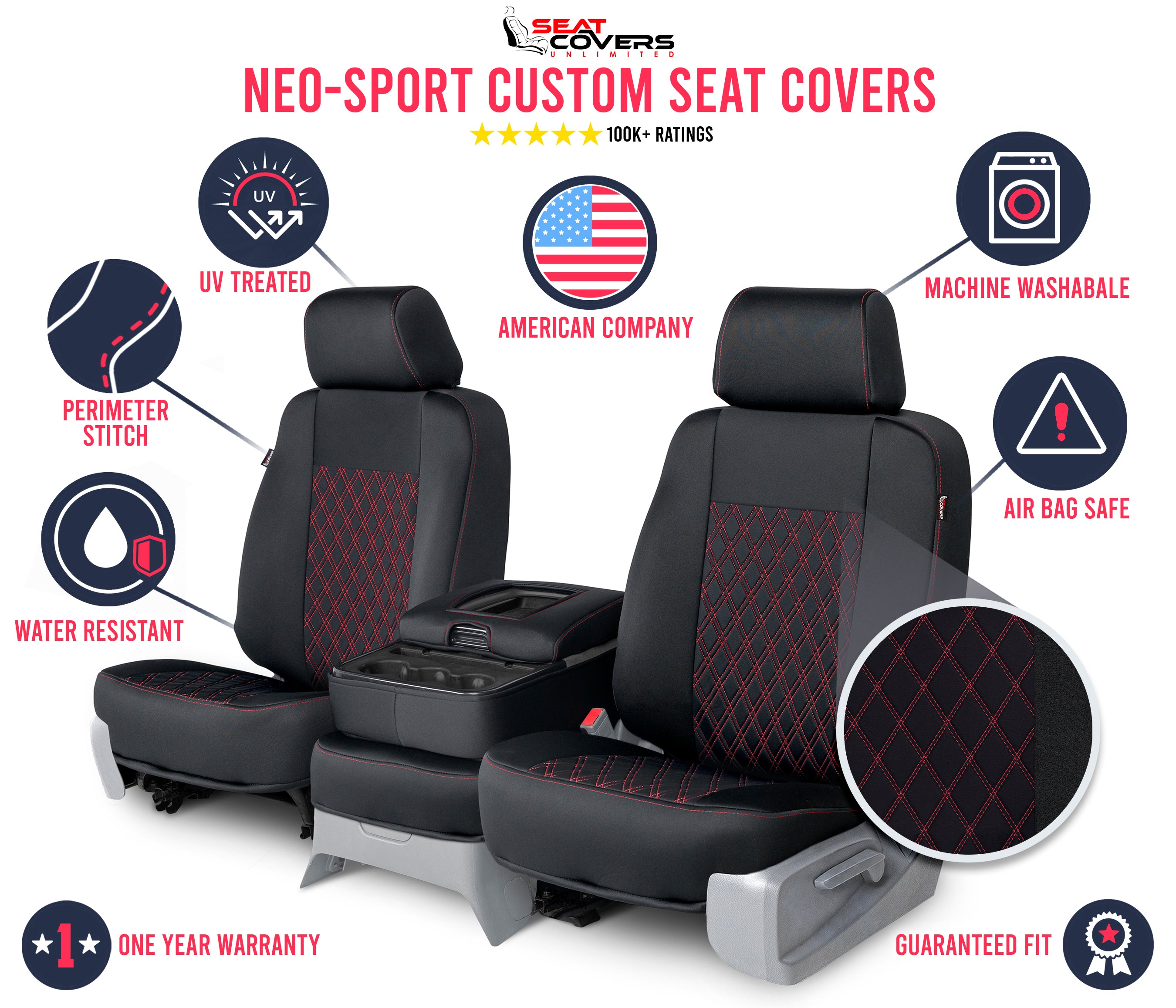 Neo-Sport - Quilted Custom Seat Covers