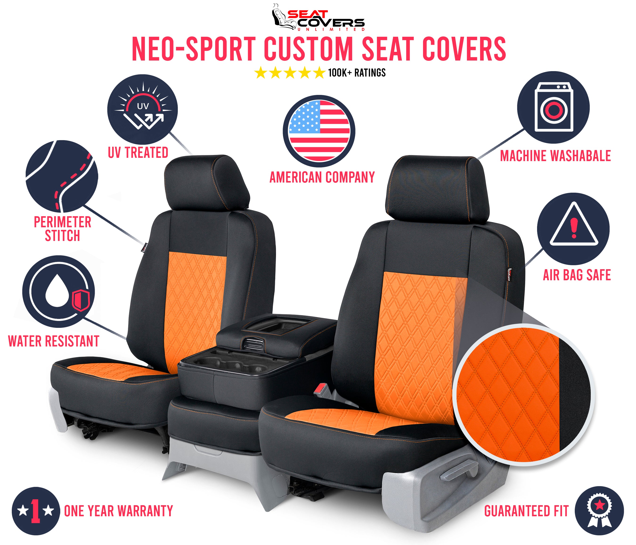 Neo-Sport - Quilted Custom Seat Covers