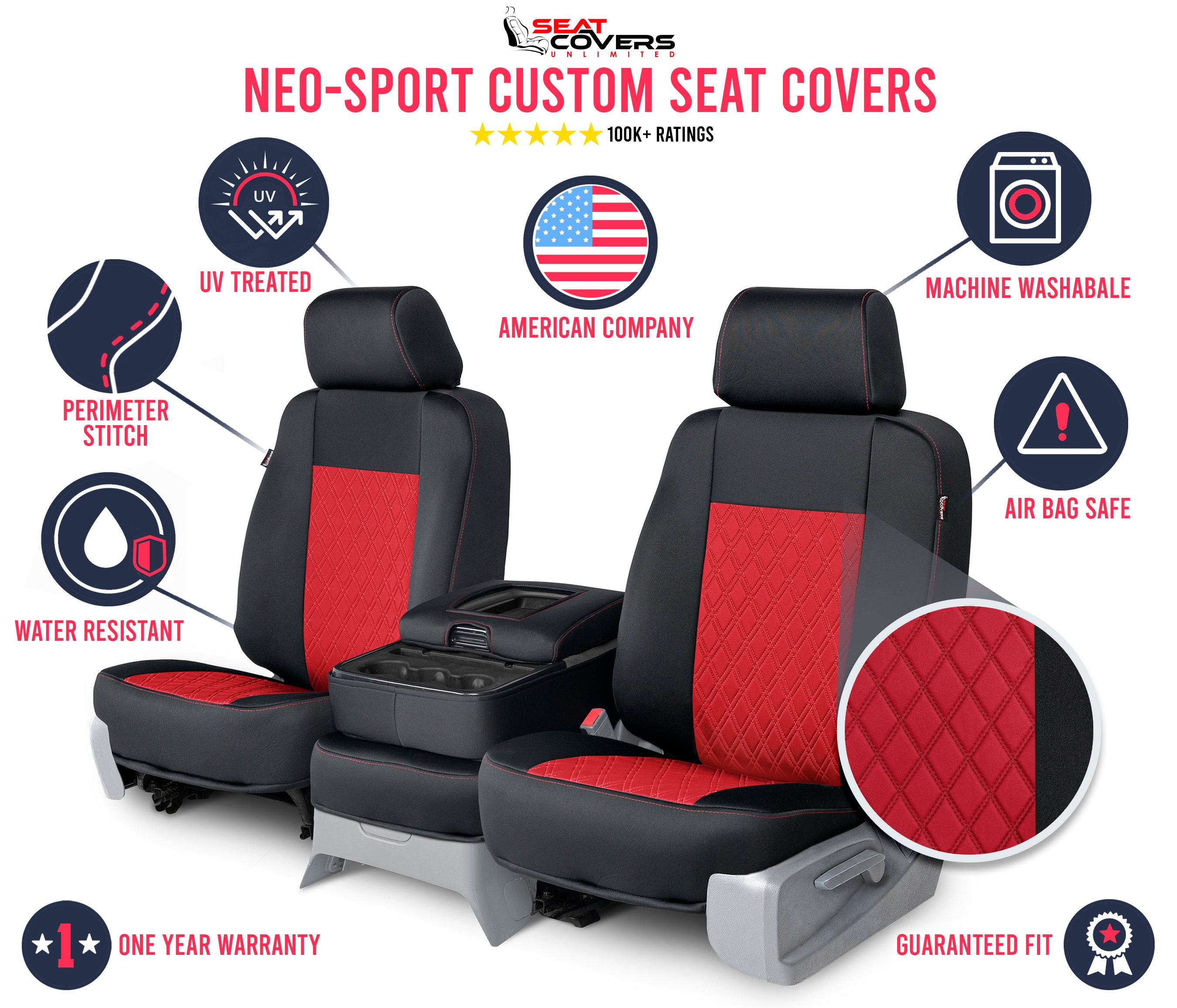 Neo-Sport - Quilted Custom Seat Covers