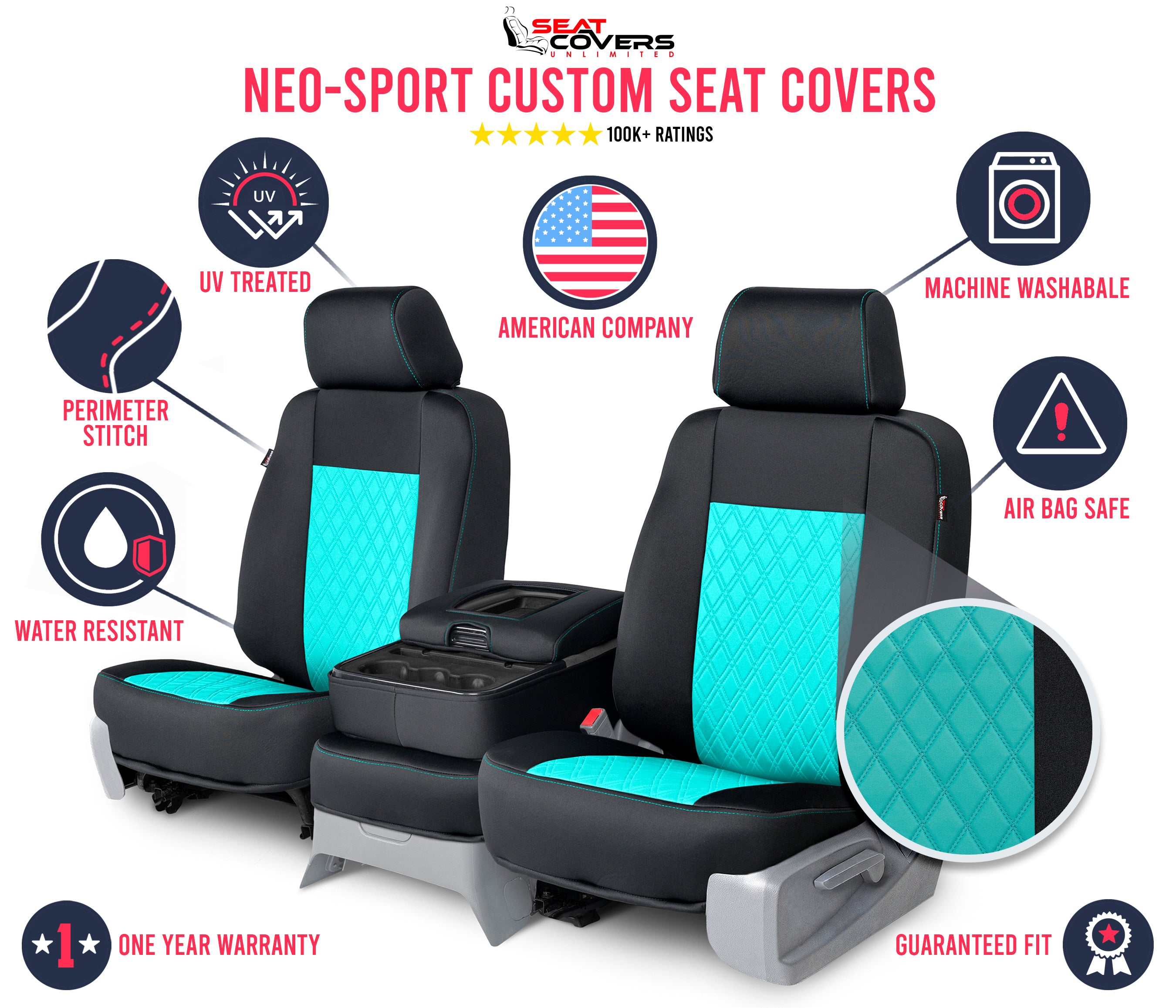 Neo-Sport - Quilted Custom Seat Covers
