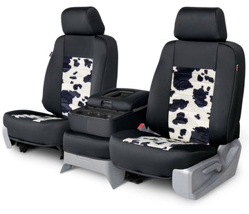 Hyundai Tucson animal velour custom seat covers in zebra pink