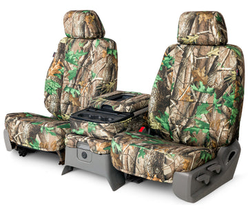 Realtree camouflage custom seat covers in Hardwoods Green