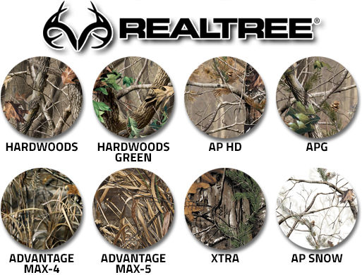 Camouflage Realtree swatches