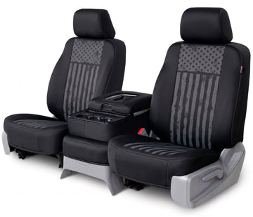 Patriot custom seat covers black middle seat in Black