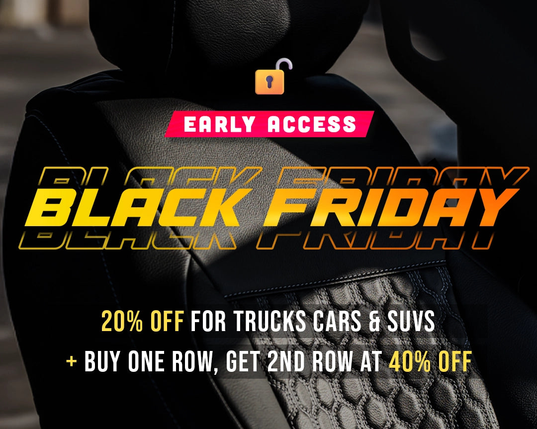 Promotional text for Black Friday deals on car seats with early access offer.