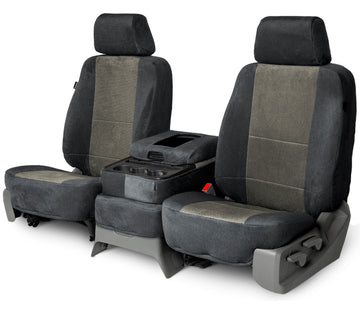 Dorchester custom seat covers black and graphite middle seat in Black and Graphite