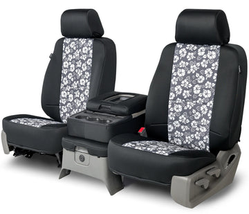 Neo-hawaiian custom seat covers charcoal rear seat in Charcoal