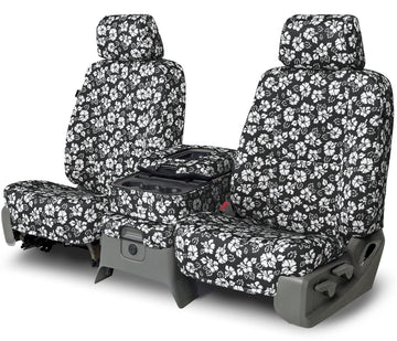 Neo-hawaiian custom seat covers full black pattern rear seat in Full Black Pattern