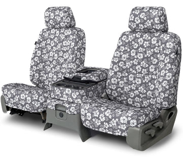 Neo-hawaiian custom seat covers full charcoal pattern rear seat in Full Charcoal Pattern