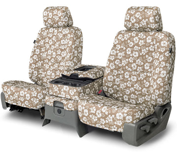 Neo-hawaiian custom seat covers full tan pattern rear seat in Full Tan Pattern