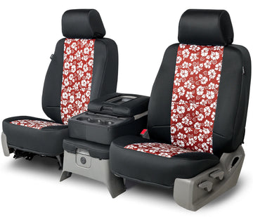 Neo-hawaiian custom seat covers red middle seat in Red