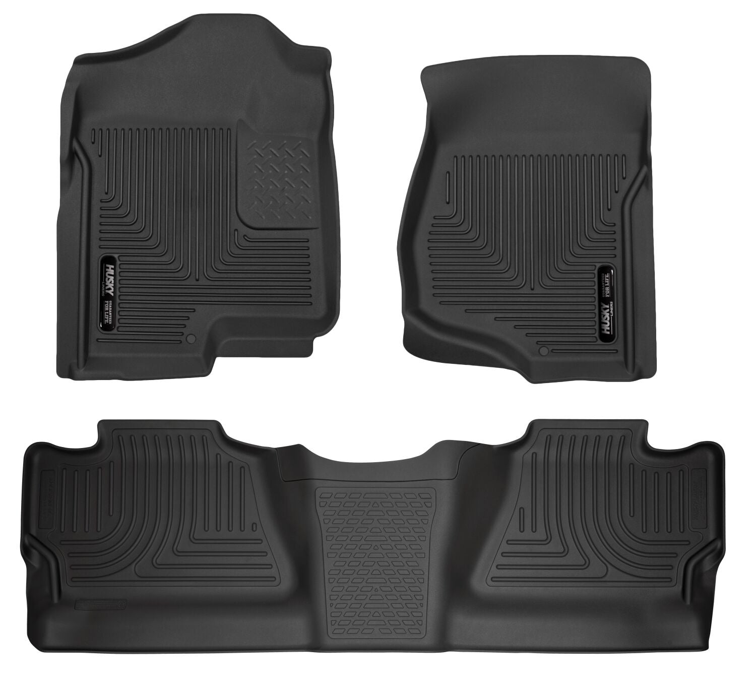 Husky Liners 98201 Front & 2nd Seat Floor Liners (Footwell Coverage)