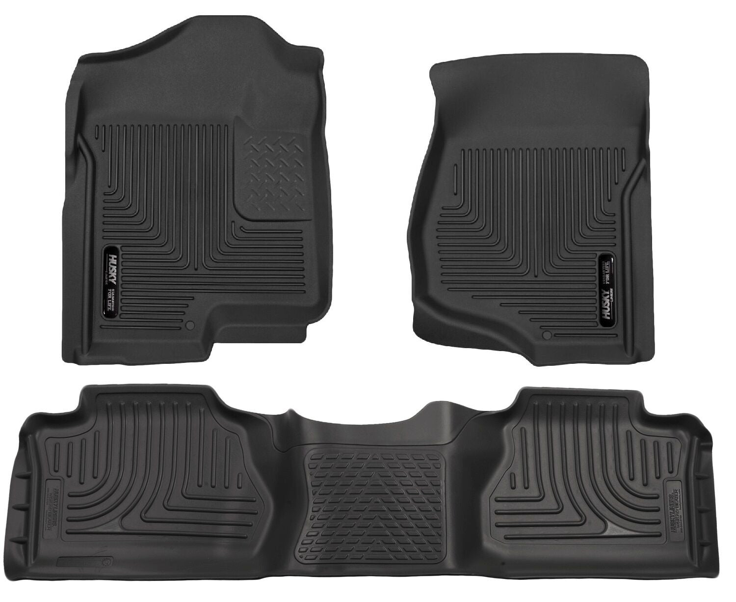 Husky Liners 98211 Front & 2nd Seat Floor Liners (Footwell Coverage)