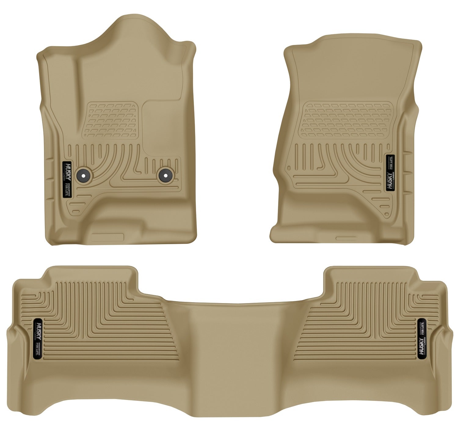 Husky Liners 98233 Front & 2nd Seat Floor Liners (Footwell Coverage)