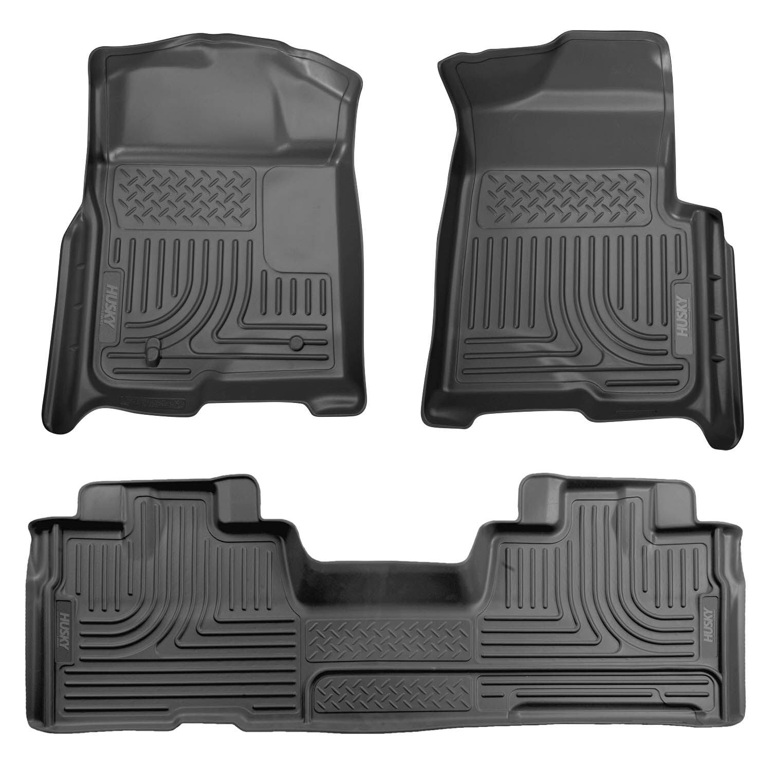 Husky Liners 98341 Front & 2nd Seat Floor Liners (Footwell Coverage)