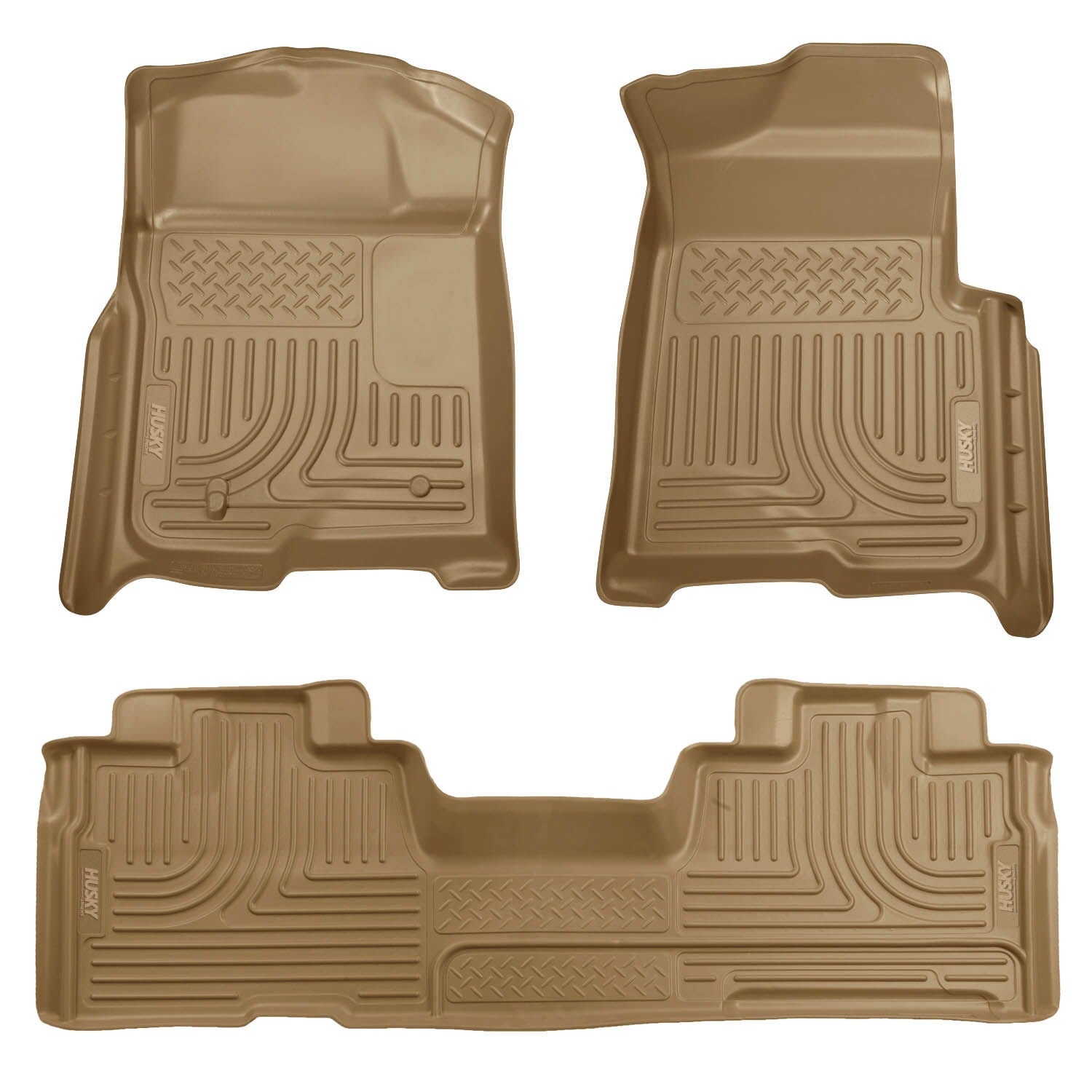 Husky Liners 98343 Front & 2nd Seat Floor Liners (Footwell Coverage)