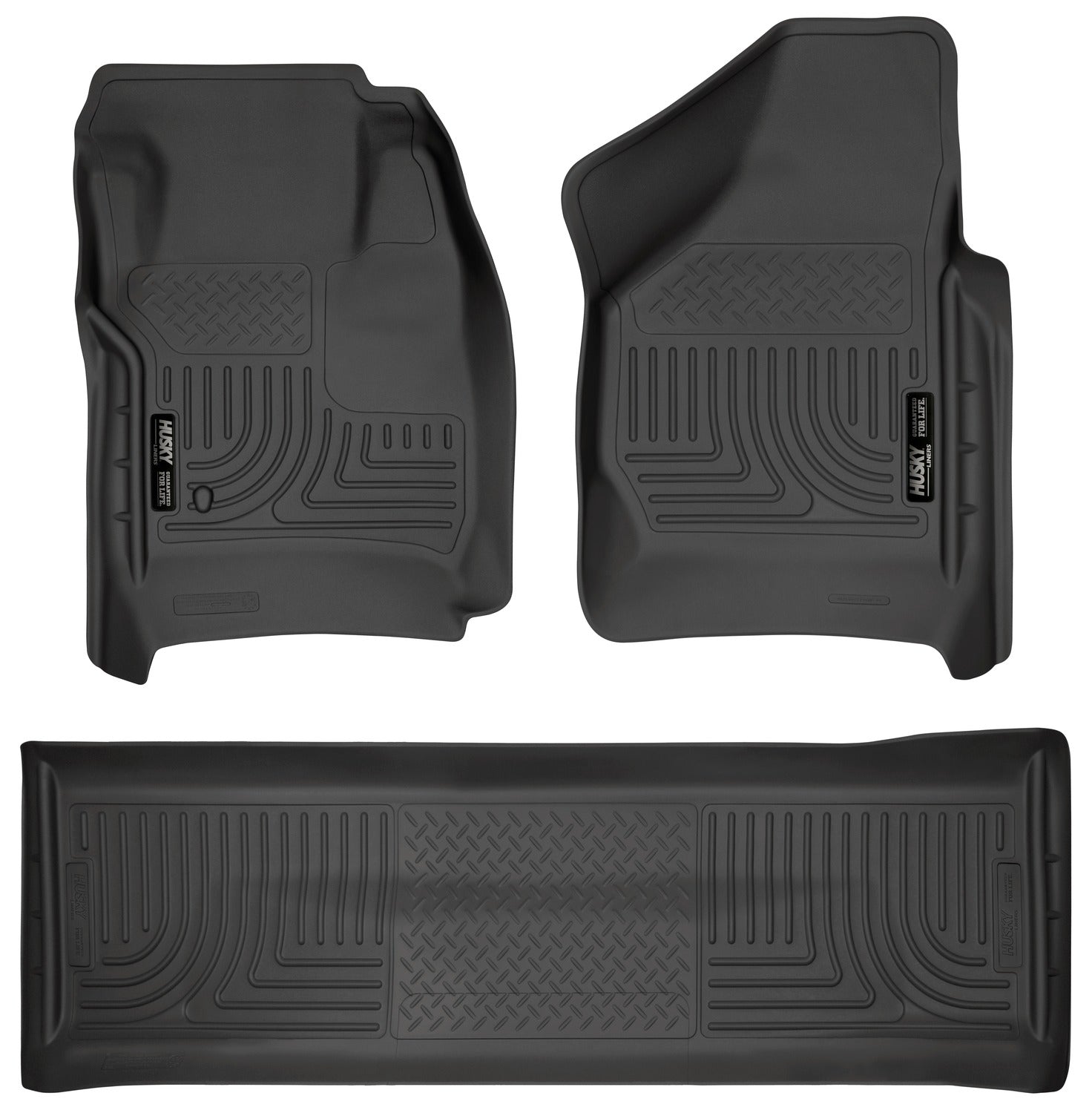 Husky Liners 98381 Front & 2nd Seat Floor Liners (Footwell Coverage)