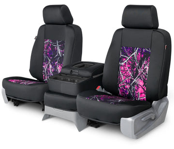 Neo-camo custom seat covers in Sirphis Muddy Girl