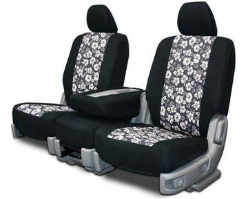 Neo-hawaiian custom seat covers grey middle seat in Grey