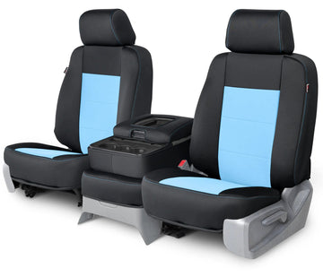 Neo-sport custom seat covers black and light blue middle seat in Black and Light Blue