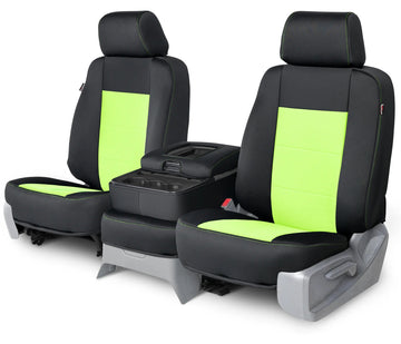Neo-sport custom seat covers black and lime green middle seat in Black and Lime Green