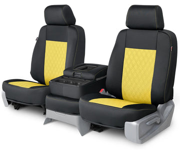 Neo-sport quilted custom seat covers yellow diamond stitching middle seat in Yellow Diamond Stitching