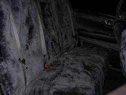 Cadillac Dts Charcoal Genuine Sheepskin Rear Seat Seat Covers