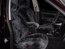 Cadillac Dts Charcoal Genuine Sheepskin Seat Seat Covers