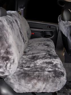 Chevy Avalanche Pewter Sheepskin Rear Seat Seat Covers