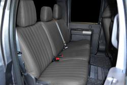 Ford F-250 Charcoal Vinyl Rear Seat Seat Covers