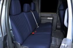 Ford F-250 Navy Vinyl Rear Seat Seat Covers