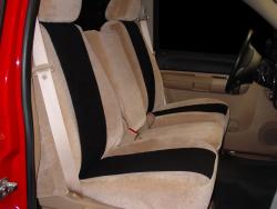 Gmc Sierra Two Tone Tan W Black Vel Quilt Insert Seat Seat Covers