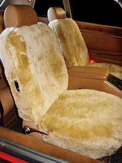 Jaguar Xjs Camel Genuine Sheepskin Seat Seat Covers