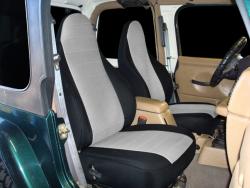 Jeep Wrangler Silver Neoprene Seat Seat Covers