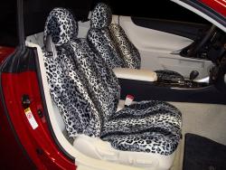 Lexus Is350c Grey Leopard Velour Seat Seat Covers