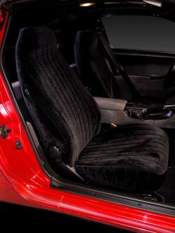 Nissan 300zx Black Vel Quilt Seat Seat Covers