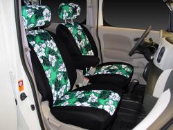 Nissan Cube Green Neo Hawaiian Seat Seat Covers